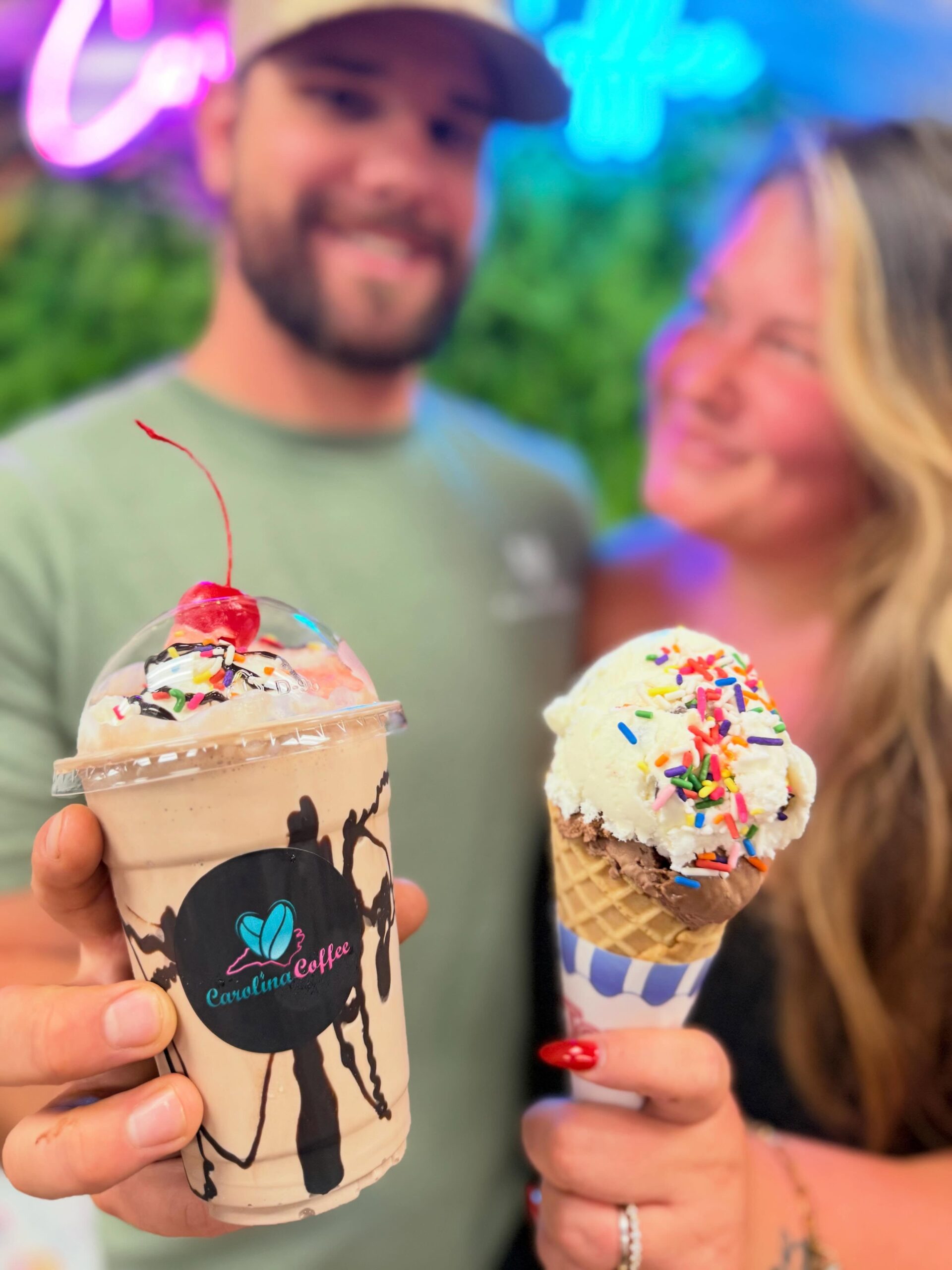 Carolina Coffee neon wall